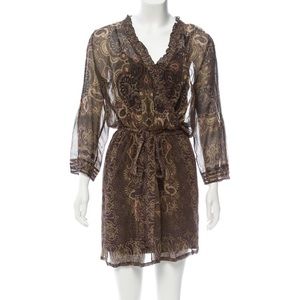 Joie Printed Silk Dress